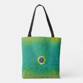 Het blauwe licht van de bescherming tote bag (Achterkant)