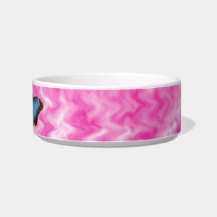 Het Blauwe Lot met monogram van het Patroon van de Voerbakje