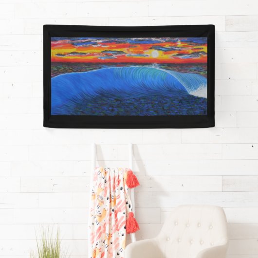 Het blauwe monster spandoek (Insitu)