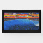 Het blauwe monster spandoek (Horizontaal)