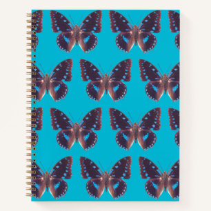 Het blauwe Notitieboek van de Butterfly-vlinder