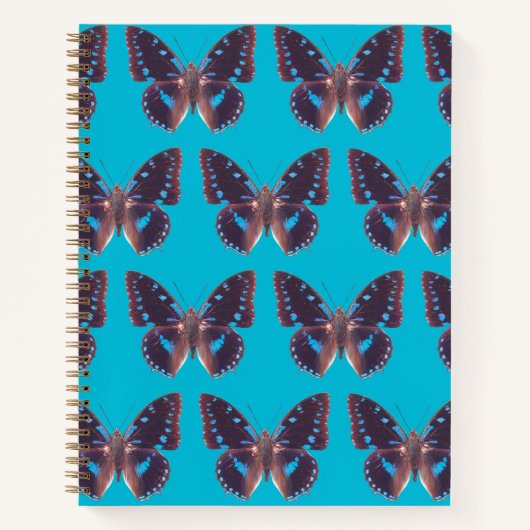 Het blauwe Notitieboek van de Butterfly-vlinder (Voorkant)