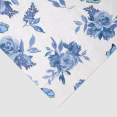 Het Blauwe Ontwerp van de Reeks van de Waterverf 9 Tissuepapier (Detail)