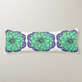 Het BLAUWE Ontwerp van POINSETTIA Lichaamskussen