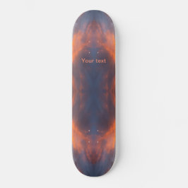 Het blauwe oranje ontwerp personaliseren persoonlijk skateboard