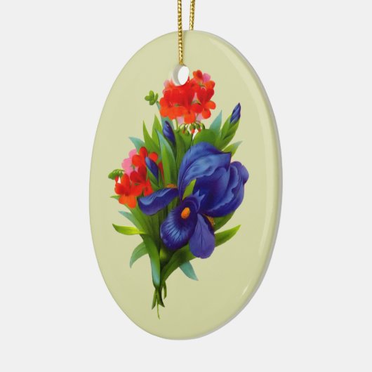 Het blauwe Ornament van de Kunst van de Bloemen (Links)