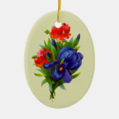Het blauwe Ornament van de Kunst van de Bloemen (Voorkant)