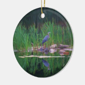 Het blauwe Ornament van de Natuur van de Vijver (Links)