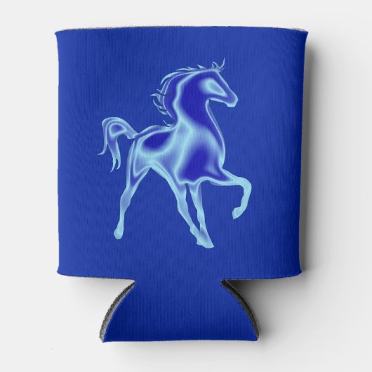 Het blauwe paard blikjeskoeler (Voorkant)