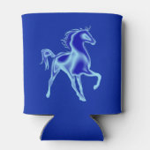 Het blauwe paard blikjeskoeler (Achterkant)