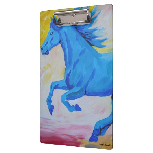 Het blauwe paard klembord (Links)