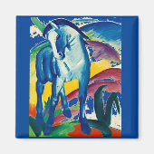 Het blauwe paard van Franz Marc Magneet (Voorkant)