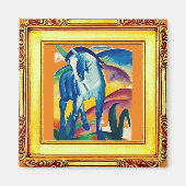 Het blauwe paard van Franz Marc Magneet (Voorkant)
