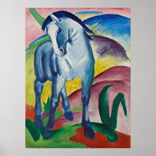 Het blauwe paard van Marc Poster (Voorkant)
