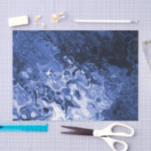 Het blauwe Papieren zakdoekje van de Gift van de Tissuepapier (Craft)