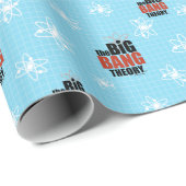 Het blauwe patroon van de Big Bang Theory Cadeaupapier (Rol Hoek)