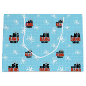 Het blauwe patroon van de Big Bang Theory Groot Cadeauzakje (Voorkant)