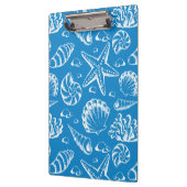 Het blauwe Patroon van het Strand Klembord (Links)