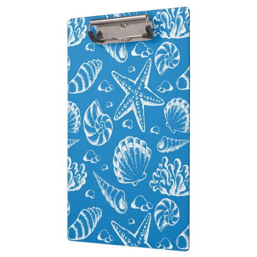 Het blauwe Patroon van het Strand Klembord (Links)