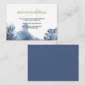 Het blauwe rif | Bruiloft hotelaccommodatie Informatiekaartje (Voorkant / Achterkant)