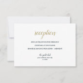 Het blauwe rif | Nautical Wedding receptie Kaart (Voorkant)