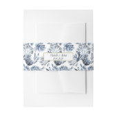 Het blauwe rif | Nautical Wedding Uitnodigingen Wikkel (Voorkant Voorbeeld)