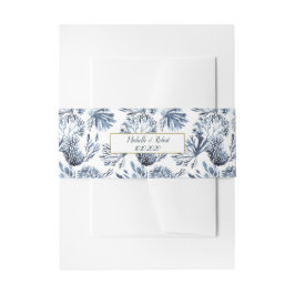 Het blauwe rif | Nautical Wedding Uitnodigingen Wikkel