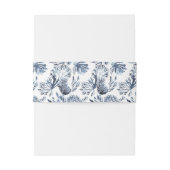 Het blauwe rif | Nautical Wedding Uitnodigingen Wikkel (Achterkant Voorbeeld)