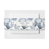 Het blauwe rif | Nautical Wedding Uitnodigingen Wikkel (Voorkant Voorbeeld)