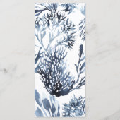 Het Blauwe Rif | Nautisch huwelijksmenu Menu (Achterkant)