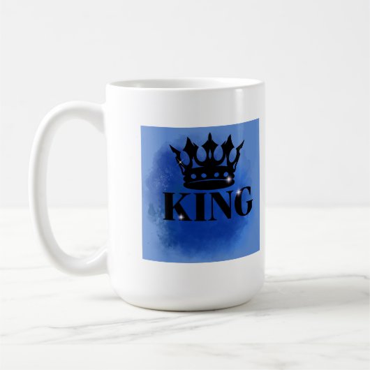 Het blauwe rijk van de koning koffiemok (Links)