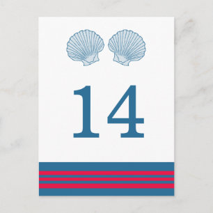 Het blauwe Rode ZeevaartBriefkaart van de Lijst Briefkaart