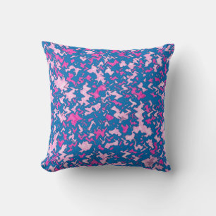 Het blauwe Roze Lot van het Kantoor van het Huis Kussen