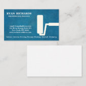 Het blauwe Schilderen van het Huis van het Bord Visitekaartje (Voorkant / Achterkant)