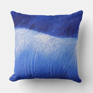 Het blauwe Schilderen van het Zee van de Golf Kussen