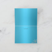 Het blauwe Sprookjesland van de Winter van de Bedankkaart (Binnen)