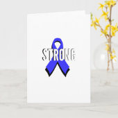 Het Blauwe Sterke Lint van Kanker van de Kaart (Gele Bloem)