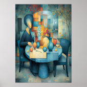 Het Blauwe Tafel Meesterwerk Hernieuwde Interpreta Poster (Voorkant)
