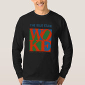 Het blauwe team t-shirt (Voorkant)