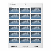 Het blauwe Tint van de Groeten van het seizoen het Etiket (Full Sheet)