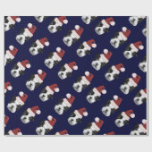 Het blauwe verpakkende document van Boston Cadeaupapier (Vlak)