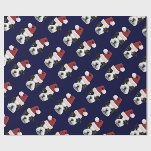 Het blauwe verpakkende document van Boston Cadeaupapier (Vlak)