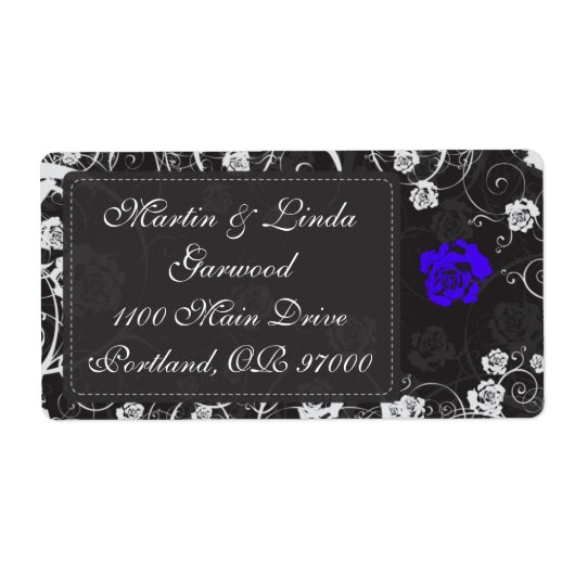 Het Blauwe Verschepende Etiket van de schemer (Voorkant)