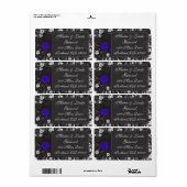 Het Blauwe Verschepende Etiket van de schemer v2 (Full Sheet)