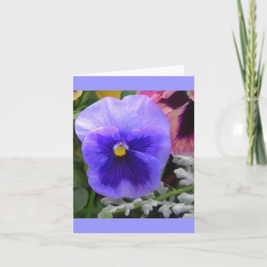 Het blauwe Viooltje Kaart (Voorkant)