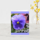 Het blauwe Viooltje Kaart (Gele Bloem)