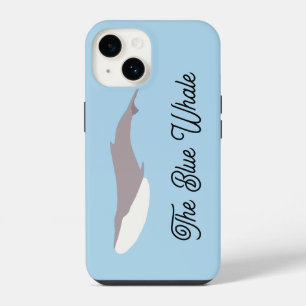Het blauwe walvis kleurenblok iPhone 14 hoesje