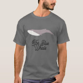 Het blauwe walvis kleurenblok t-shirt (Voorkant)