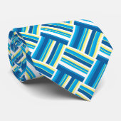 Het blauwe weaf stropdas (Opgerold)