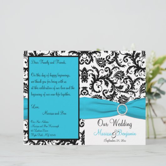 Het Blauwe, Witte en Zwarte Programma van de Weddi (Staand voorkant)